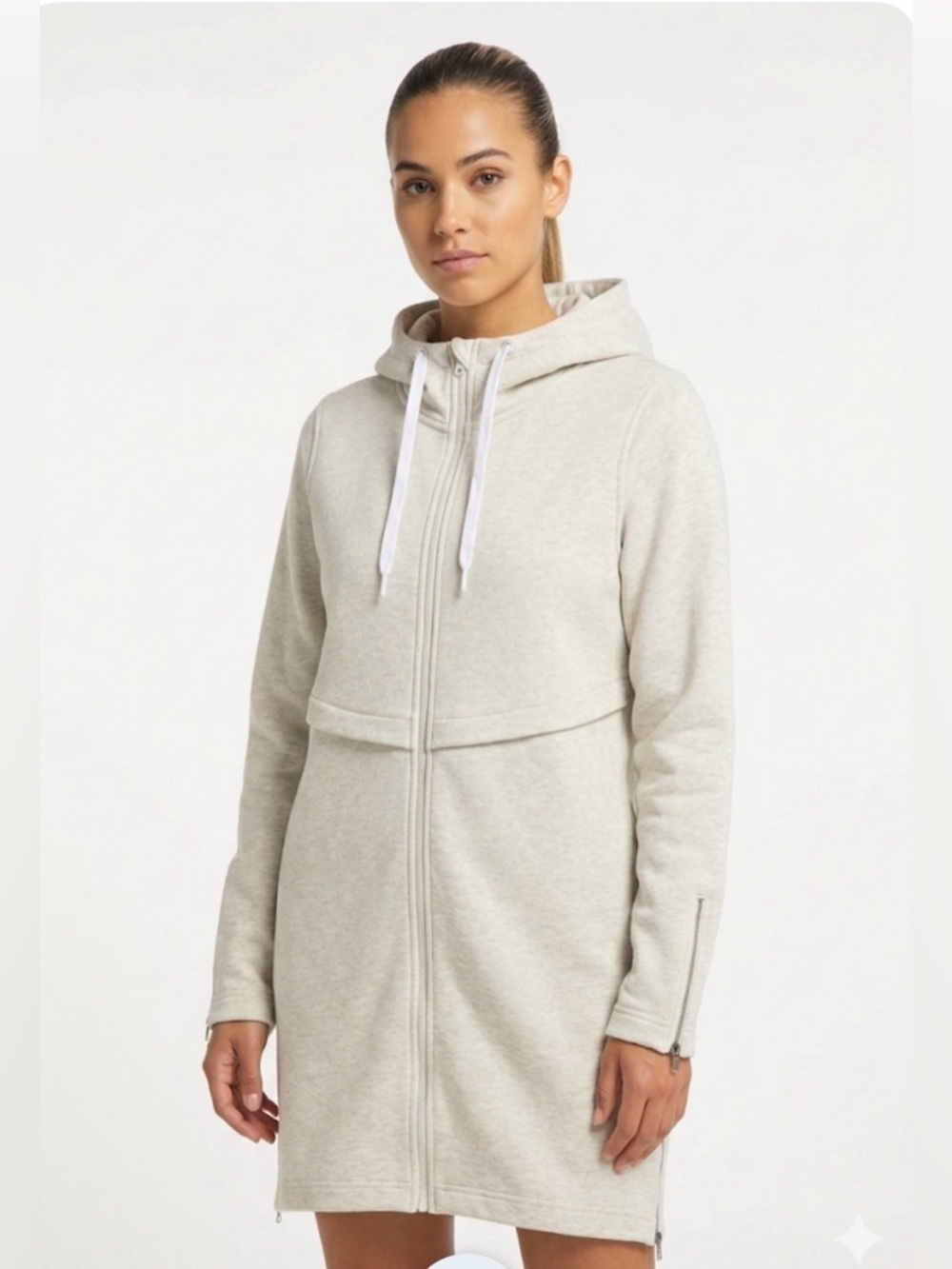 Lululemon  “long horizons” casual yoga athletic heathered long sleeve hoodie XS